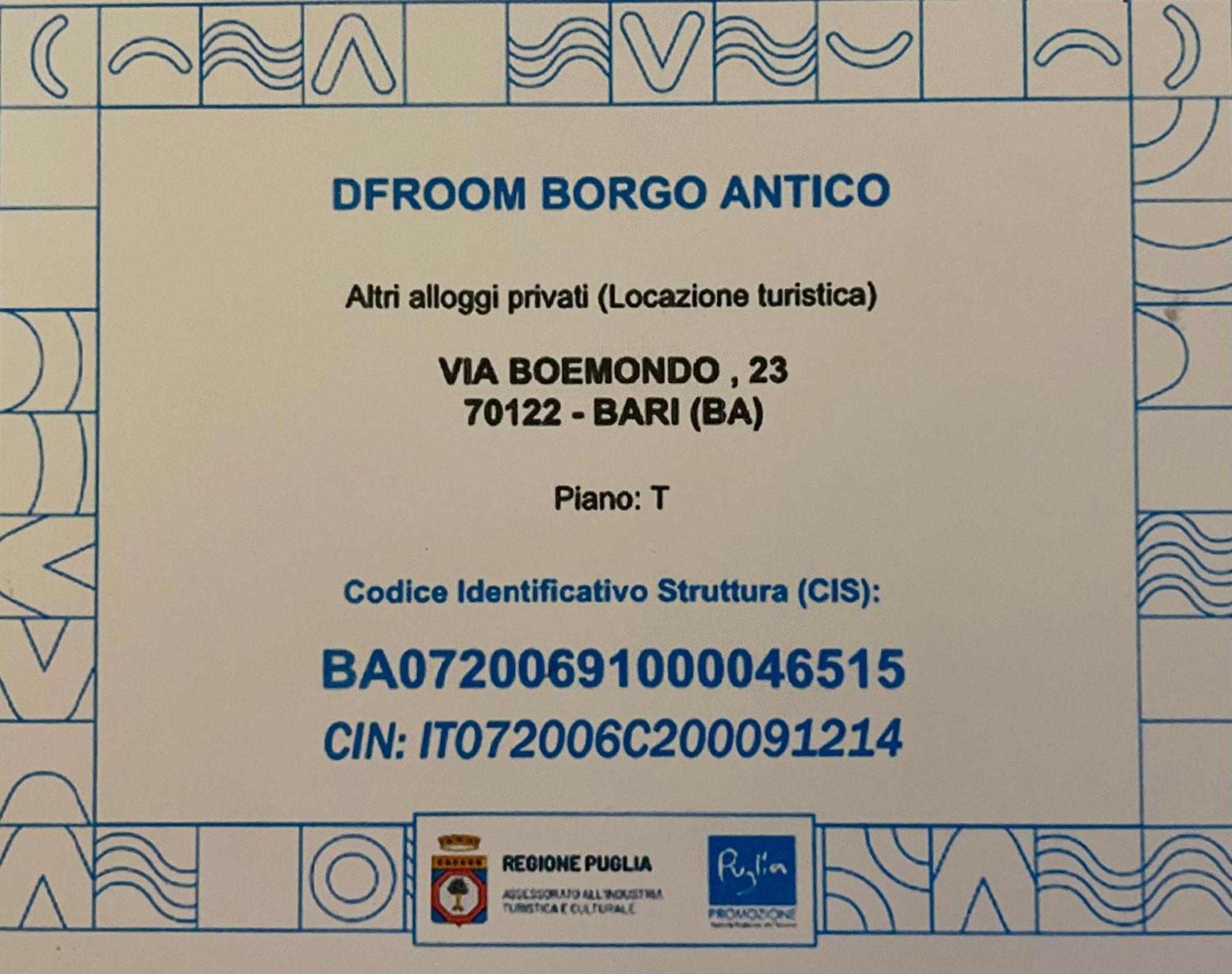 Df Room Borgo Antico Bari Exterior photo